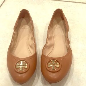 Brown Tory Burch Flats